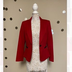 TAHARi Red Blazer Jacket